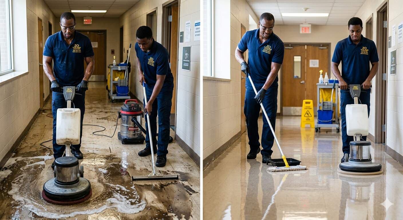 Floor Strip and Wax